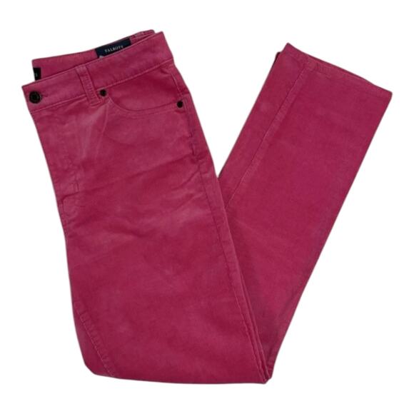 TALBOTS Raspberry Pink Straight-Leg Corduroy Stretch Pants Size 10 P Petite - Picture 6 of 9